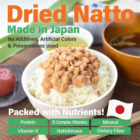 Infografika o nutričných hodnotách natto