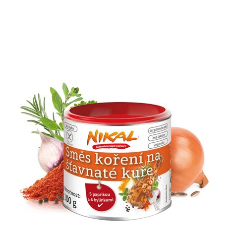 Zmes korenia na kurča v miske