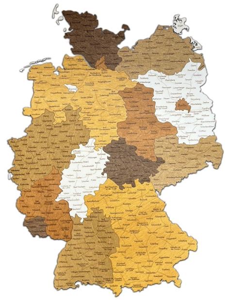 Mapa Nemecka s vyznačenými regiónmi pôvodu Spätzle