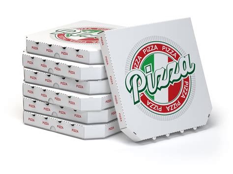Pizza krabice rôznych veľkostí