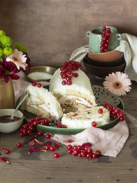 Food styling s ríbezľovým džemom na dezerte