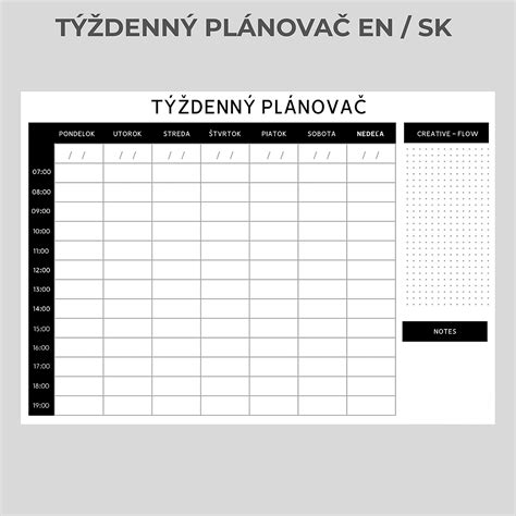 Týždenný plánovač jedál s nákupným zoznamom