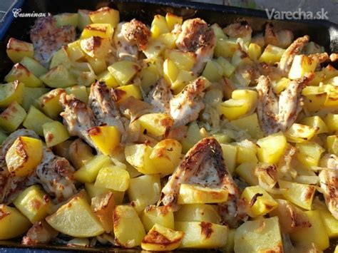 Francúzske zemiaky s kuracím mäsom v alobale