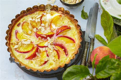 krémová plnka s broskyňami