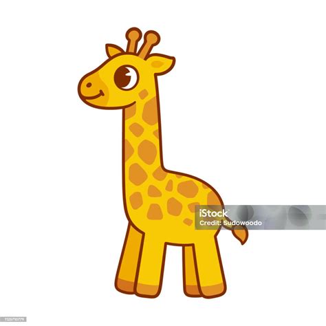 kreslená žirafa v prírode