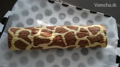 žirafová roláda s typickým vzorom