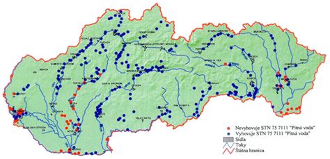 mapa vodných zdrojov