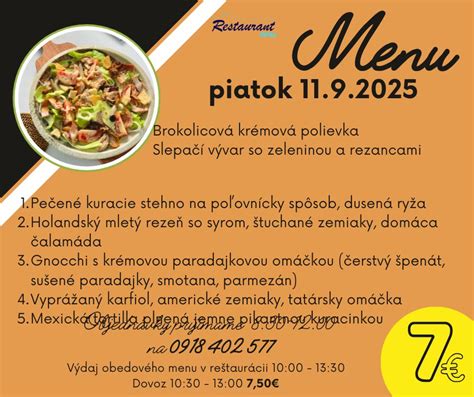 servírovanie obedového menu v reštaurácii