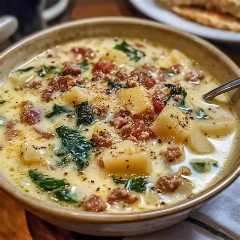 Zuppa Toscana s čerstvými bylinkami