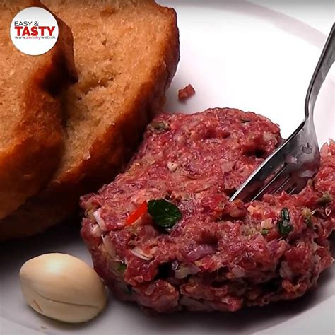 Ingrediencie na tatársky biftek