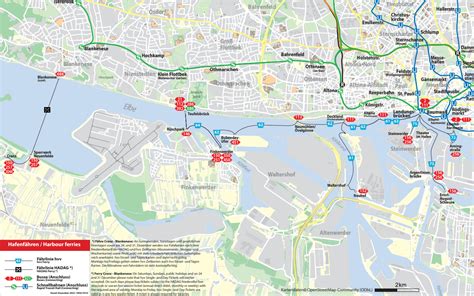 Mapa zón verejnej dopravy HVV v Hamburgu