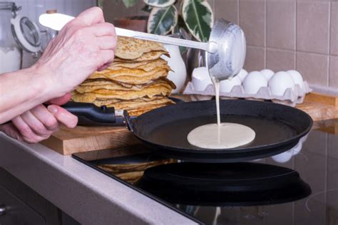 Textúra palacinkového cesta