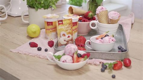 Ilustrácia rôznych druhov domácej zmrzliny