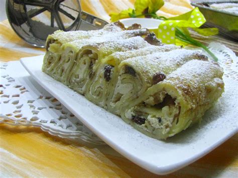 Zapečené palacinky s tvarohom a ovocím