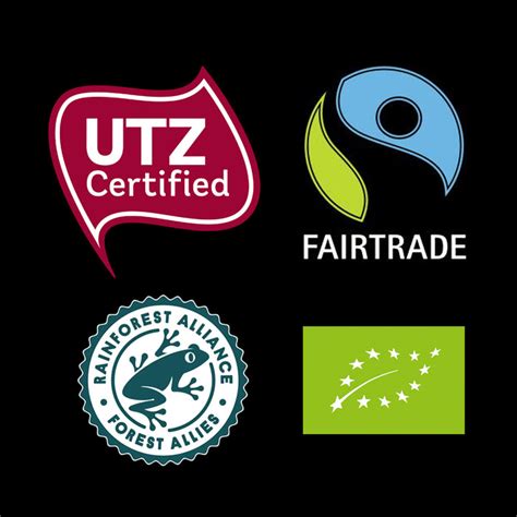 Symbol Fairtrade a UTZ