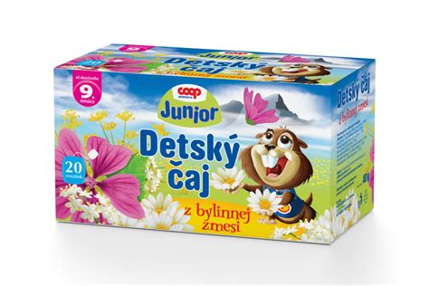 Zloženie detského čaju COOP Jednota Junior