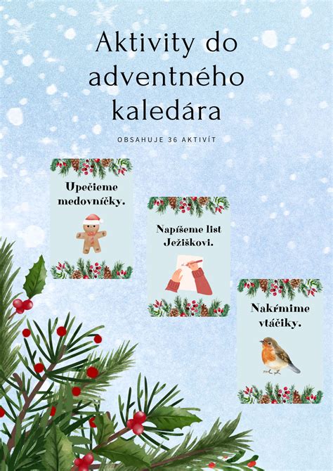 Zážitkové poukazy ako náplň do adventného kalendára