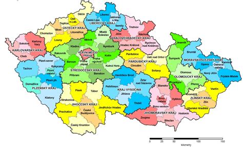 Mapa okresu Šaľa s vyznačenými obcami