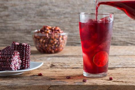 Tradičný peruánsky nápoj Chicha Morada
