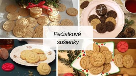 Upečené pečiatkové sušienky na plechu