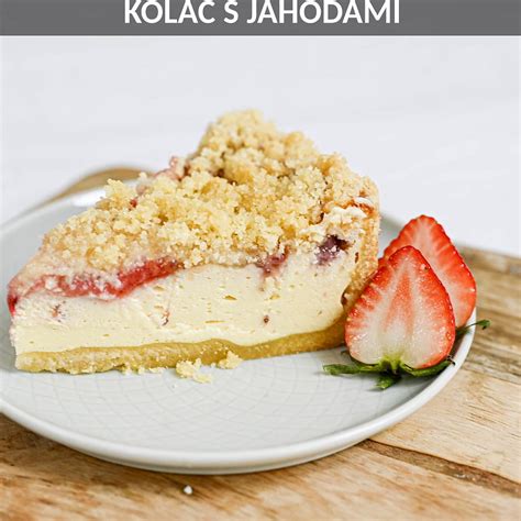 Zmrzlinový koláč s jahodami