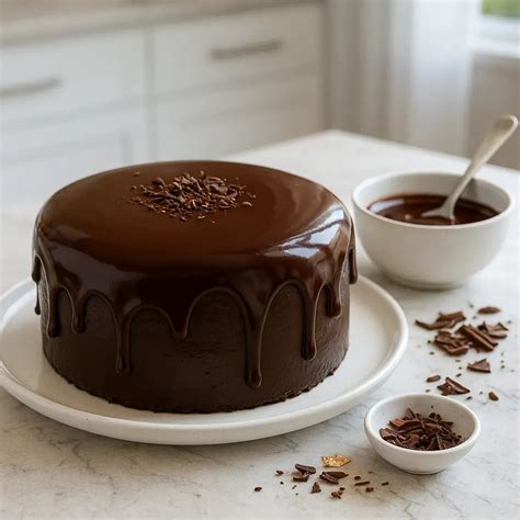 Hladká a lesklá čokoládová ganache na dezerte
