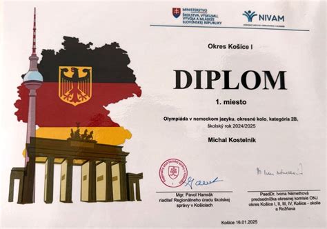 Schéma štruktúry Olympiády v nemeckom jazyku