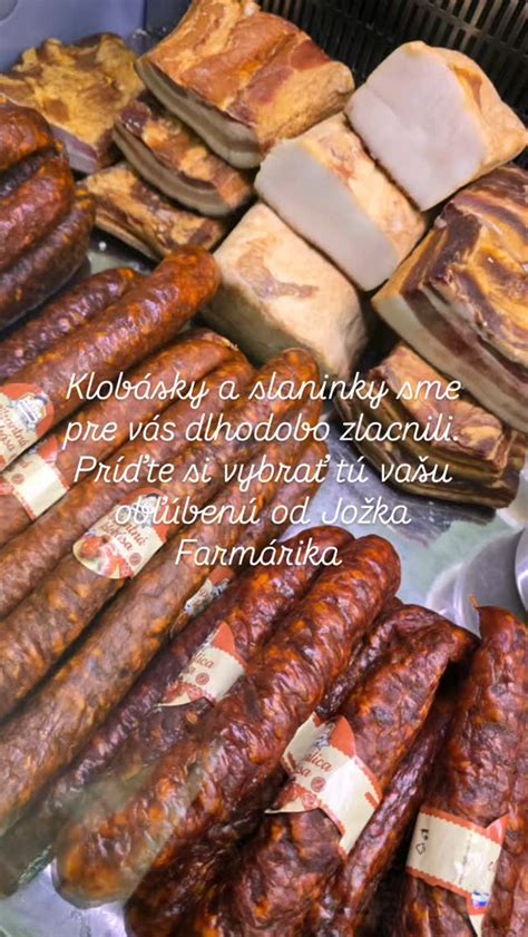Zlatistá slanina a klobásy