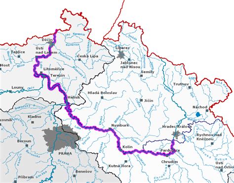 Mapa prístavu Hamburg a rieky Labe