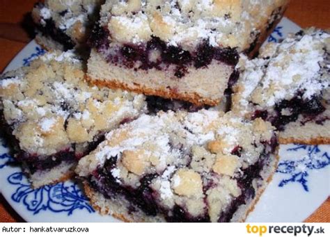 Suroviny na čučoriedkový koláč