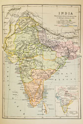 Historická mapa Indie