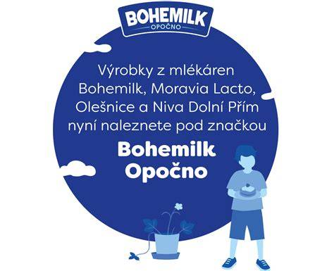 Obal sušeného plnotučného mlieka Bohemilk