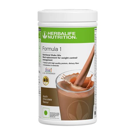 Grafické znázornenie zloženia koktailu Herbalife Formula 1