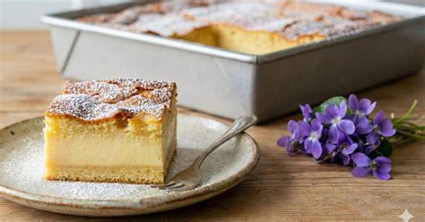 Magický koláč (Gâteau Magique) na tanieri