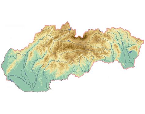 Mapa Zvolenskej kotliny s vyznačenou obcou Sebedín-Bečov