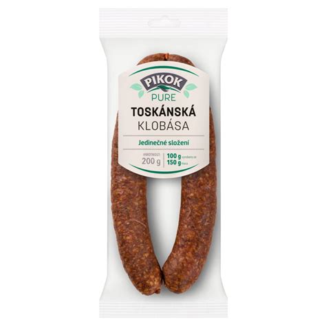 Tabuľka nutričných hodnôt poľovníckej klobásy s jelením mäsom Pikok