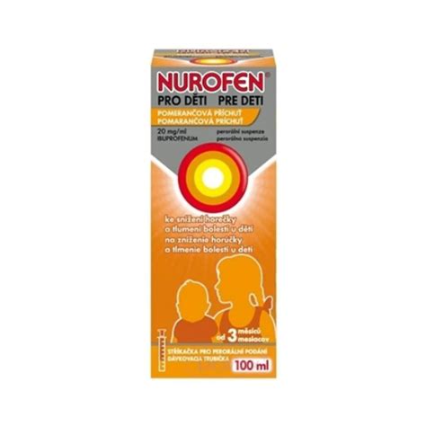 Obrázok odmernej lyžičky s liekovkou Nurofen sirupu