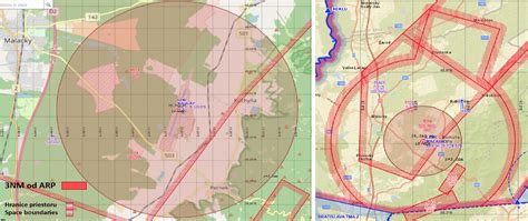 Mapa trás dronov v meste