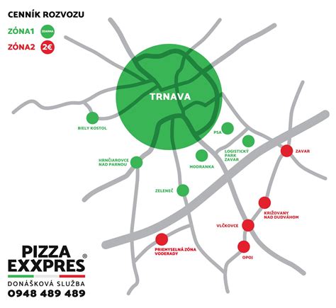 Mapa umiestnenia Pizza Galileo v Trnave