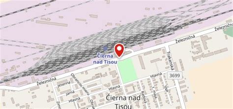 Mapa s vyznačenou adresou Pizzerie Best Pizza v Čiernej nad Tisou