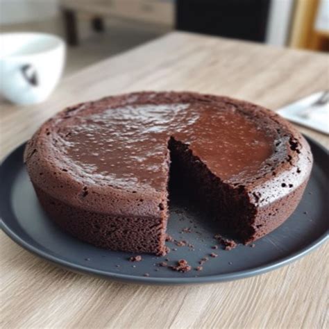 Francúzsky čokoládový koláč Gâteau Moelleux au Chocolat