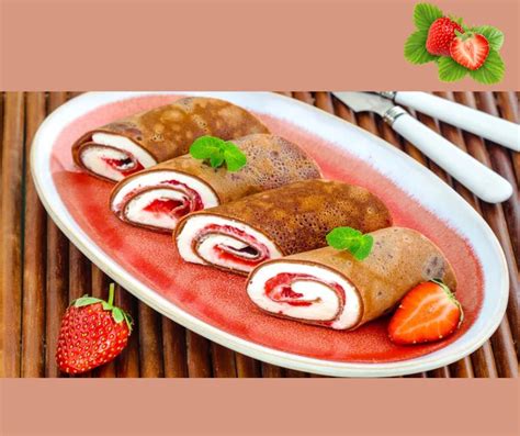 Vegánske čokoládové palacinky s jahodami
