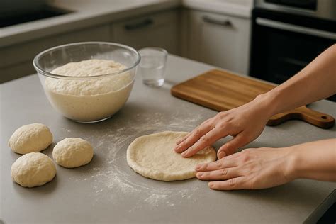 Tvarovanie naan cesta rukami