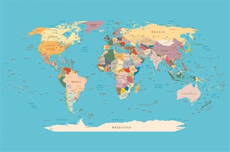 Mapa sveta s rôznymi vianočnými jedlami