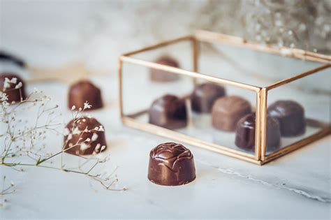 Čokoládové pralinky v Sprüngli, Zürich