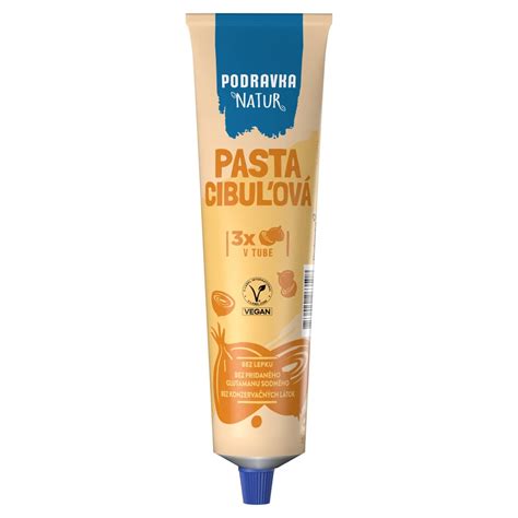 Čerstvá cibuľa a cibuľová pasta Podravka NATUR