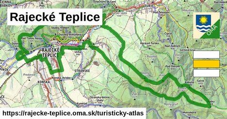Mapa s lokalitami reštaurácií a pizzerií v oblasti Konská a Rajecké Teplice