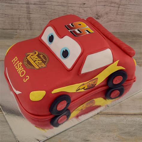 Torta v tvare auta McQueen