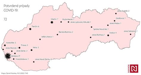 Mapa: Lokality tragických prípadov detí v autách na Slovensku