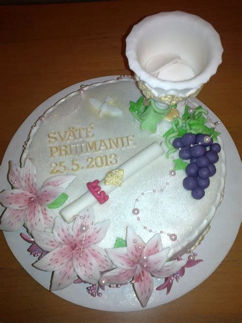 Torta na prvé sväté prijímanie s krížom